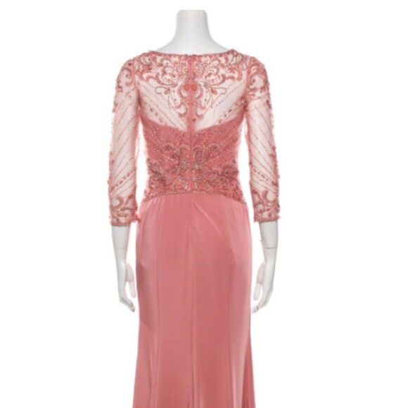 Marsoni Beaded V Neck Maxi Formal Dress 4 - Picture 7 of 13